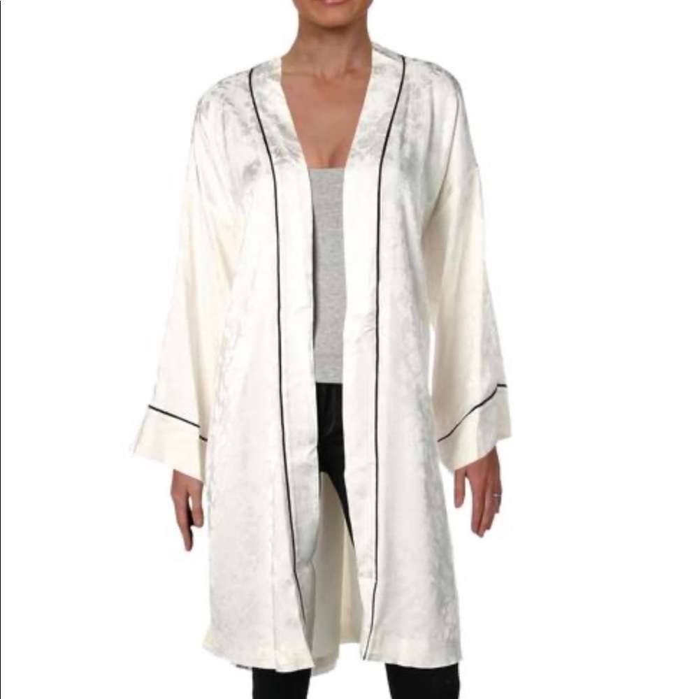 NWT RALPH LAUREN JACQUARD FLORAL JACKET ROBE COAT